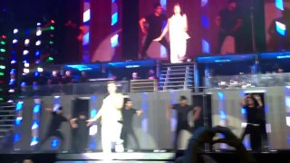 Justin Bieber performing 