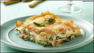 Recipe Seafood-Spinach Lasagna