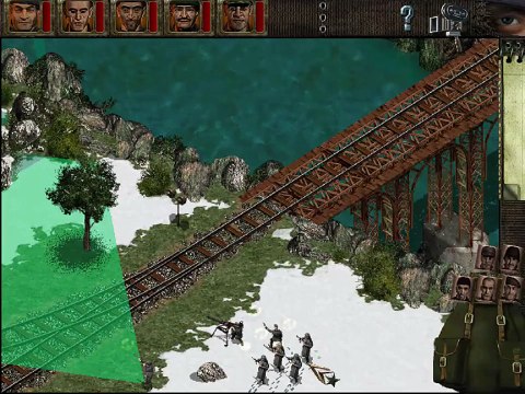 commandos 1 behind enemy lines || commandos 1 mission 4 || strategy game