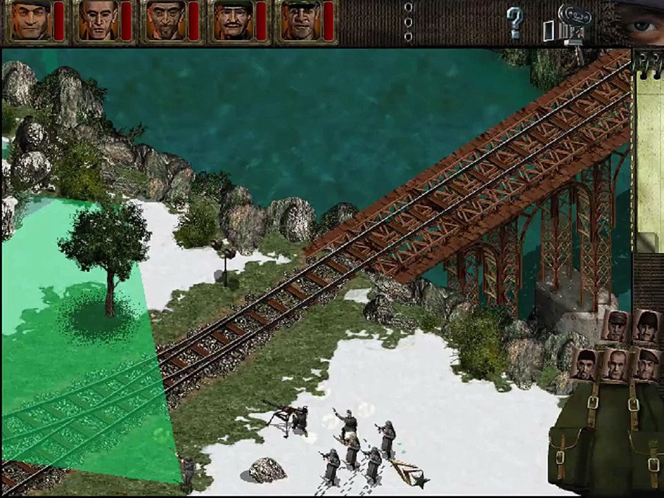 commandos 1 behind enemy  lines || commandos 1 mission 4 || strategy game