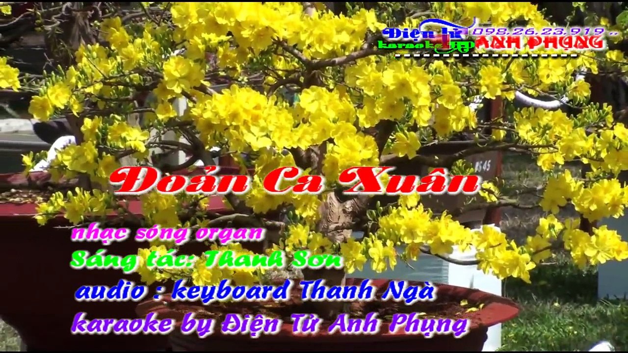 DOAN CA XUAN FULL karaoke full HD 2016 Điện Tử Anh Phụng