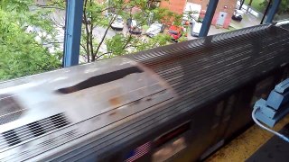[MTA]: (N) Train Action @ Coney Island Stillwell Avenue In The Heavy Rain