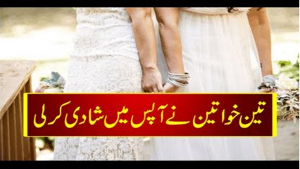 3 Khawateen Nay Apas Main Shadi Kar Li - تین عورتوں نے آپس میں شادی کر لی