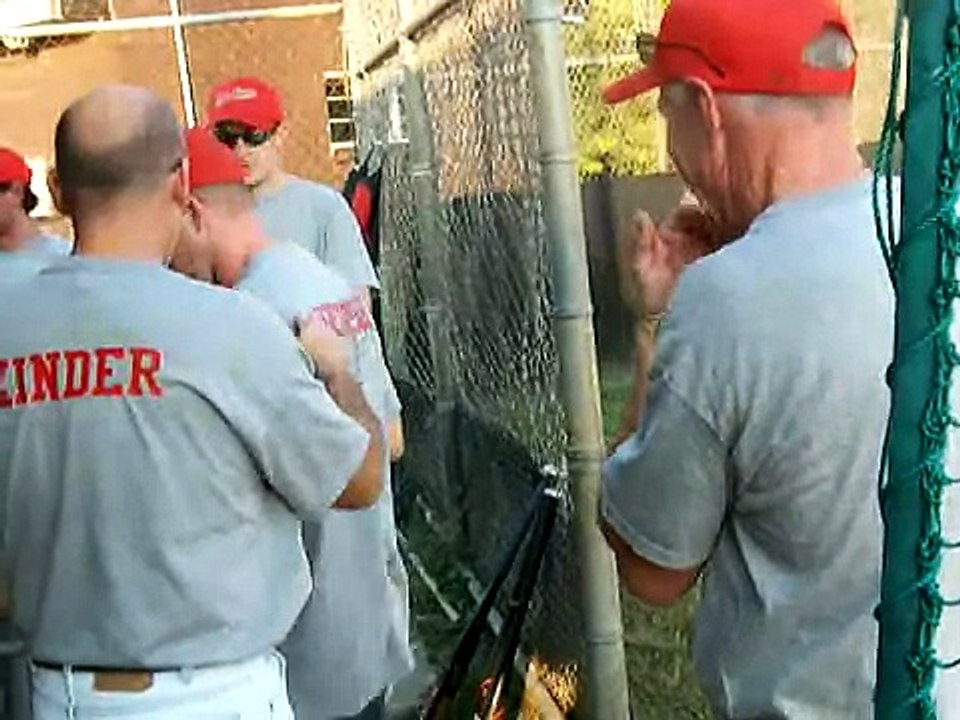 John Amos Fund Raiser - Winfield batting        9-24-2010
