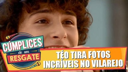 Téo tira fotos incríveis no vilarejo