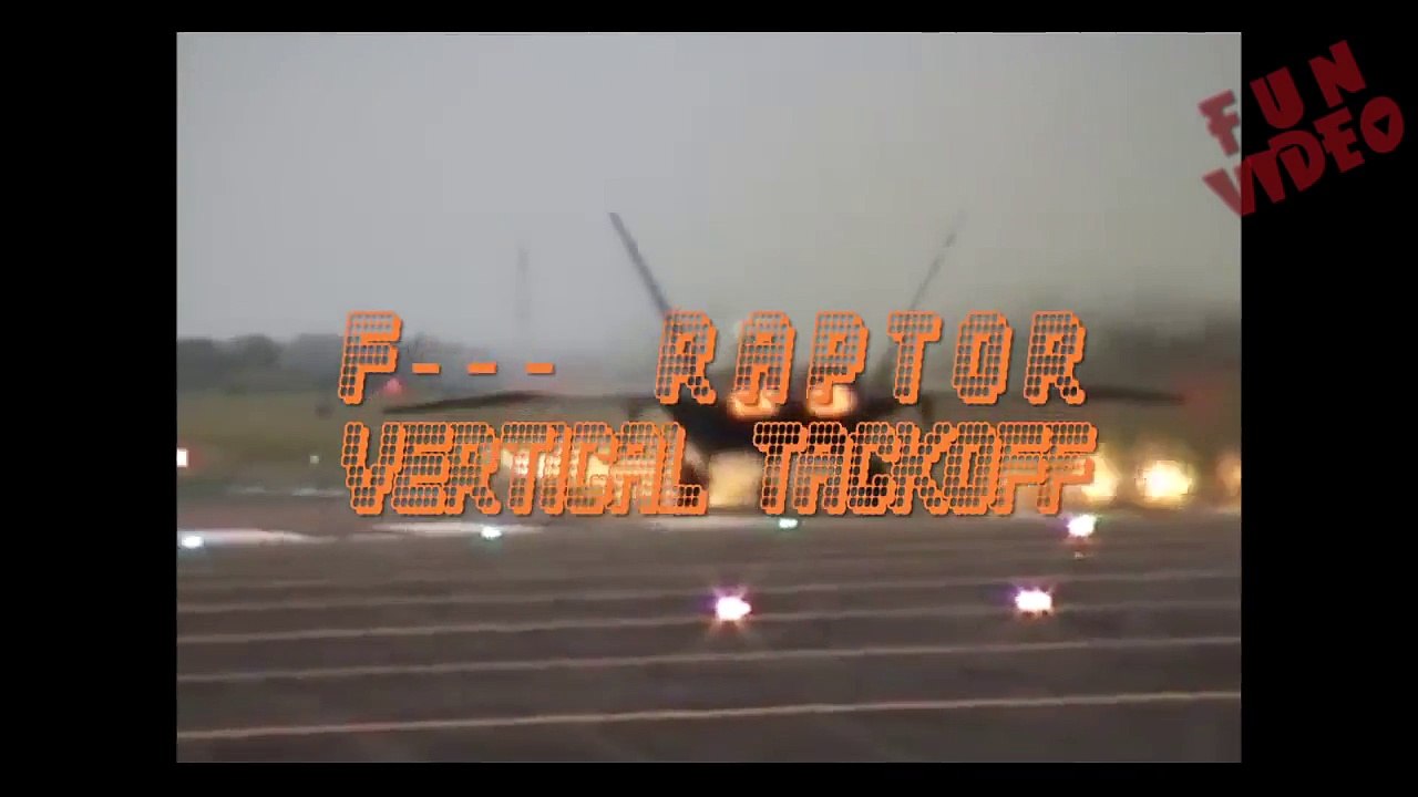 F 22 Raptor vertical takeoff
