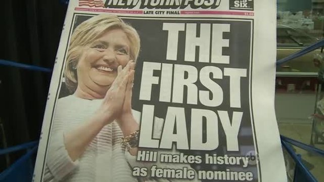 Hillary Clinton entra para a história ao obter candidatura democrata à Casa Branca