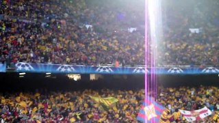 Momentos previos al F.C.Barcelona-Chelsea en el Camp Nou 24-4-2012