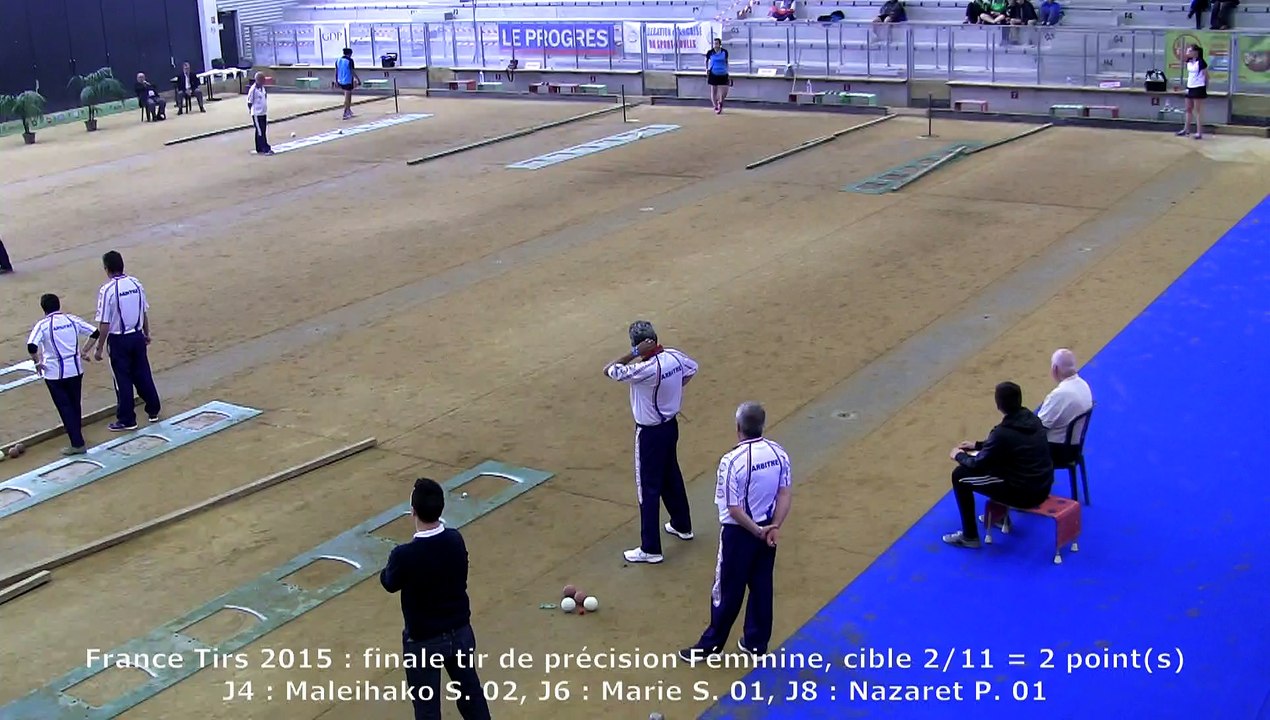 Finale tir de précision féminin, France Tirs, Sport Boules, Dardilly 2015