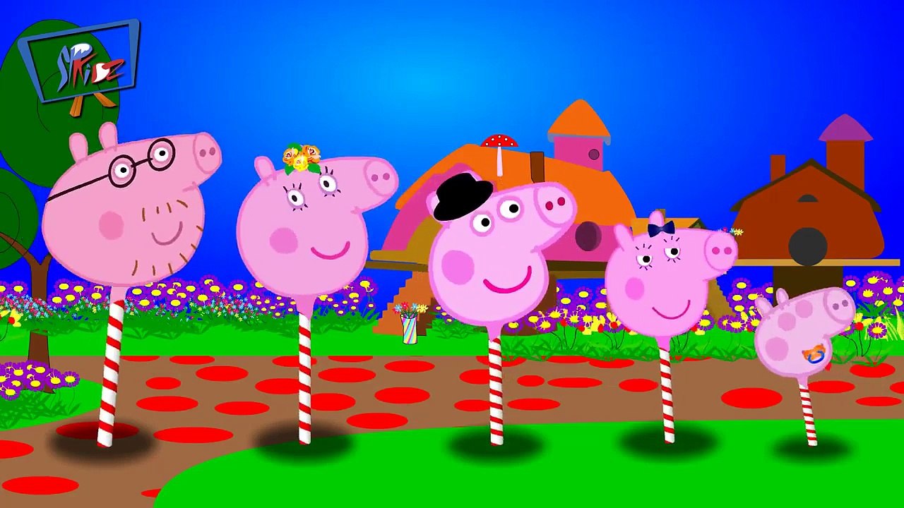 peppa pig lollipop finger family