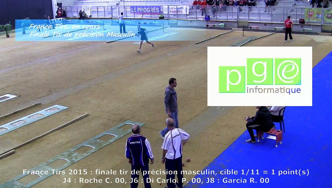 Finale tir de précision masculin, France Tirs, Sport Boules, Dardilly 2015
