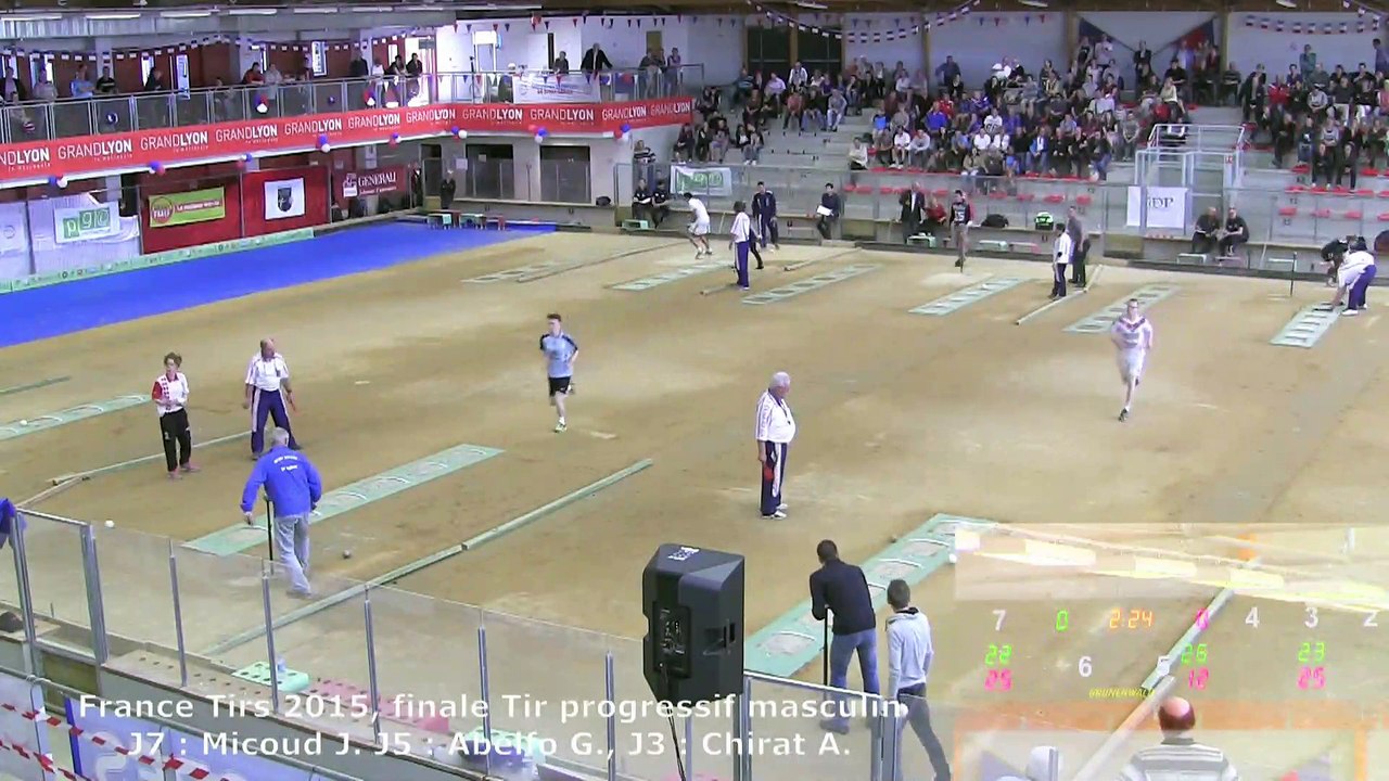 Finale tir progressif masculin, France Tirs, Sport Boules, Dardilly 2015