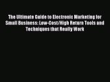 Read The Ultimate Guide to Electronic Marketing for Small Business: Low-Cost/High Return Tools