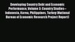 PDF Developing Country Debt and Economic Performance Volume 3: Country Studies--Indonesia Korea
