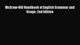 Read Book McGraw-Hill Handbook of English Grammar and Usage 2nd Edition ebook textbooks