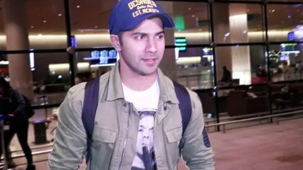 Varun Dhawan RETURNS From Bangkok | Mumbai Airport