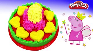 Peppa pig español toys   learn to make play doh ice cream cake wonderful DIY