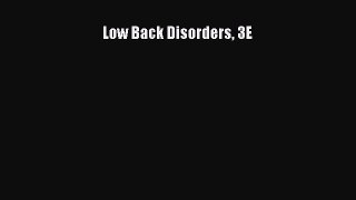 Read Low Back Disorders 3E Ebook Free