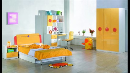 Lime And Light Blue Kids Bedroom Design With Colorful Wooden