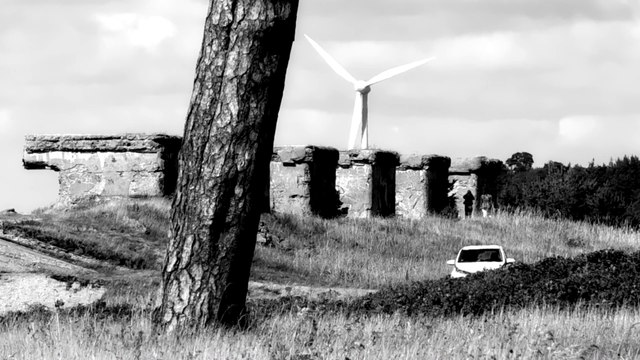 Лиепая. Берег моря. (монохром)