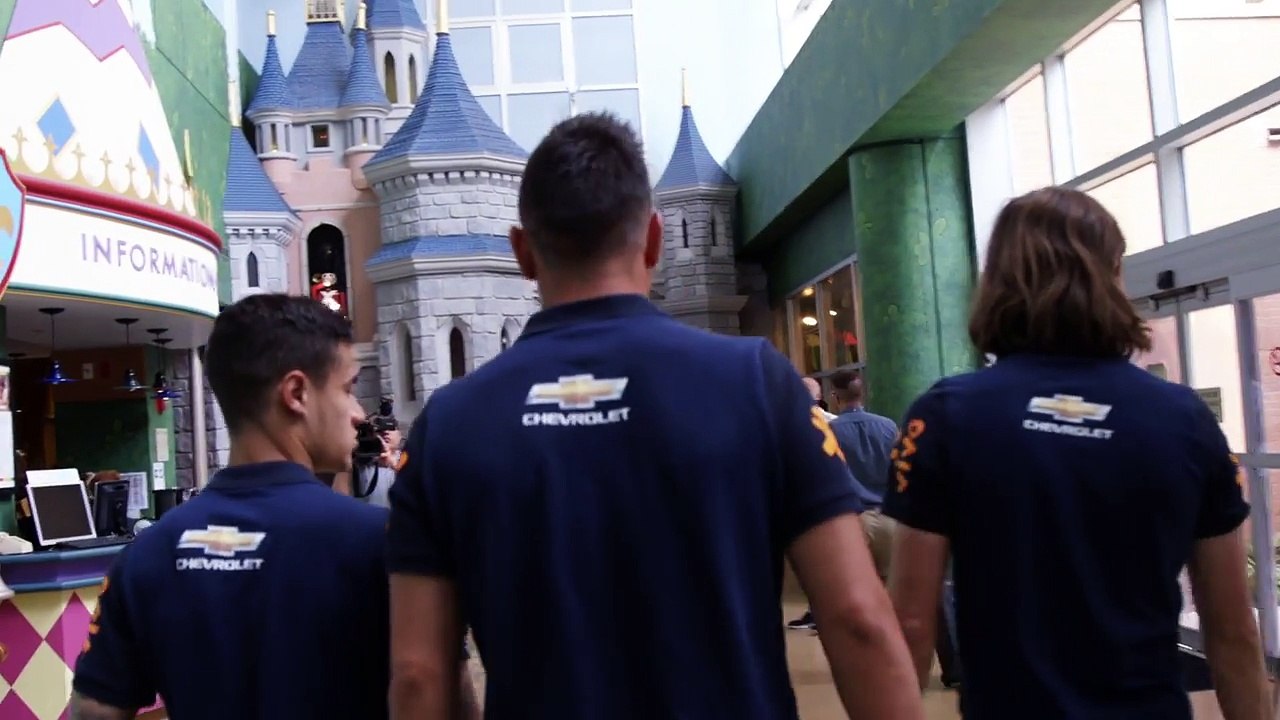 Brazilian National Soccer Team visits Arnold Palmer Hospital for Children!