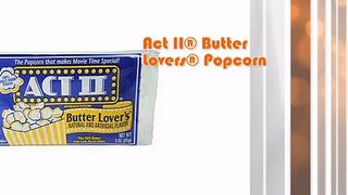 Act II® Butter Lovers® Popcorn - minimus.biz