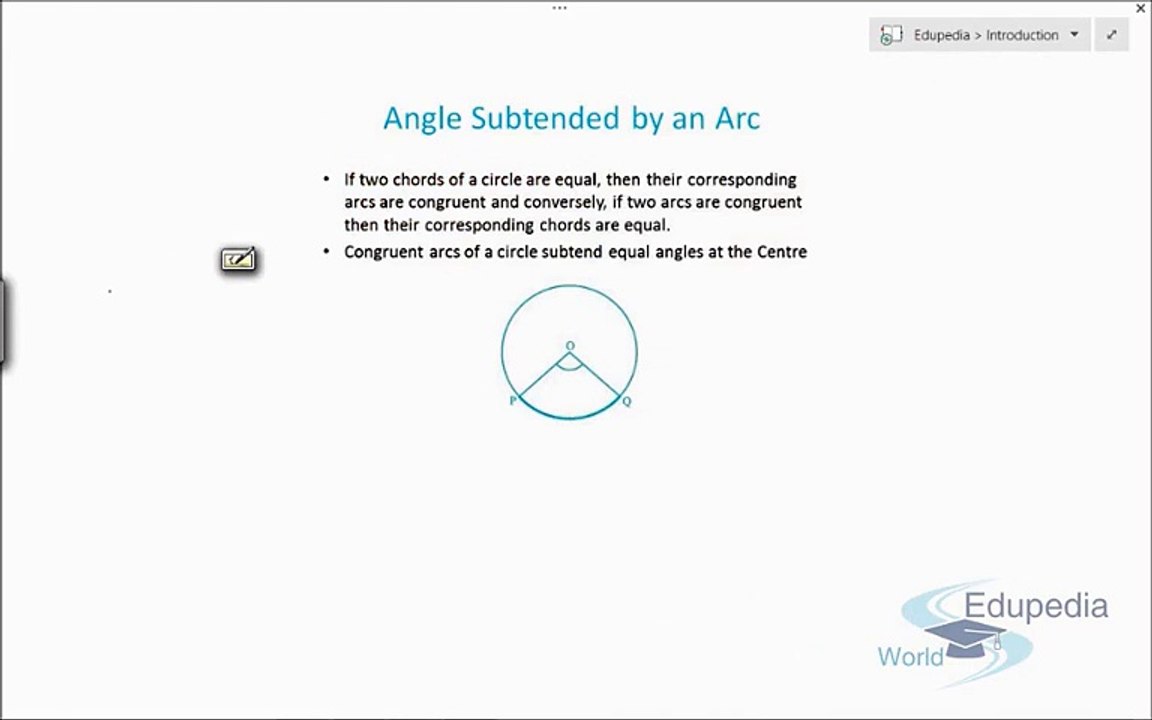 Angles Subtended by an Arc