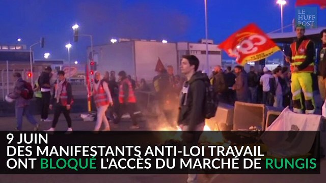 Des anti-loi Travail bloquent l'accès au marché de Rungis