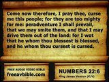 #04. Numbers Chapter 22 King James Version KJV – Free Audio Video Bible (AV Bible) Read Along