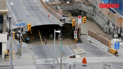 Ottawa: un trou géant en plein centre-ville