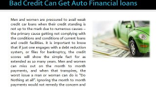 How Men and women With Bad Credit Can Get Auto Loans