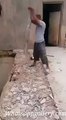 whatsapp latest funny videos roof collapse at sudden and man fell down