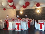 salle de reception& mariage  mary d arvigny theme rouge et blanc & diamant&chic &moderne