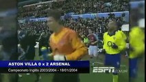 Aston Villa 0 x 2 Arsenal - Campeonato Inglês 2003/2004