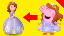 Disney Princess transformer Peppa Pig en español tu Sofia The First - Animations pour les enfants et les enfants