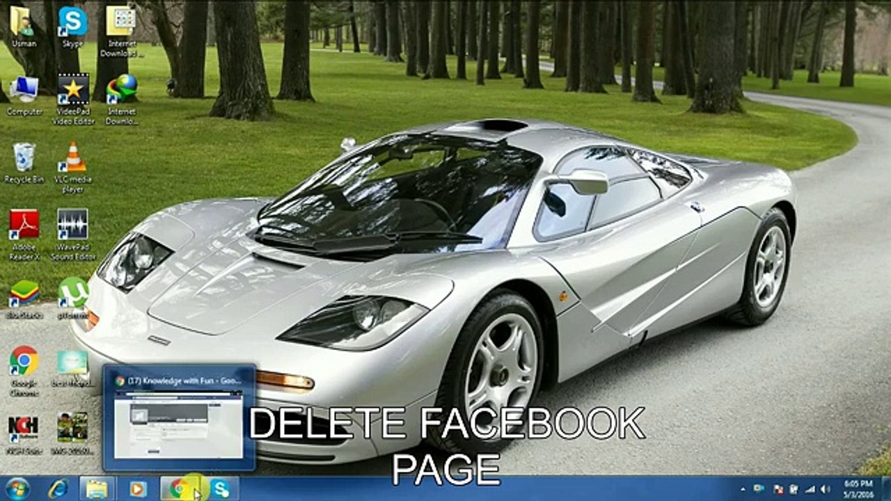 How to Delete Your facebook Page - YouTube