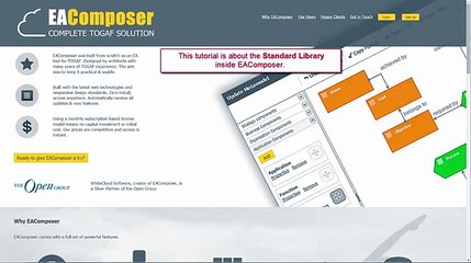 Enterprise Architecture - Standards Library tutorial