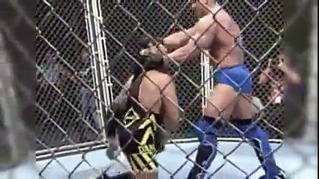 WWE Summerslam 1998 Ken Shamrock vs Owen Hart Lion's Den match HD