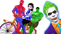 Frozen Elsa Bicycle Formation | Spiderman Hulk échoue Compilation | Elsa Kidnapped | SuperHeroes drôles