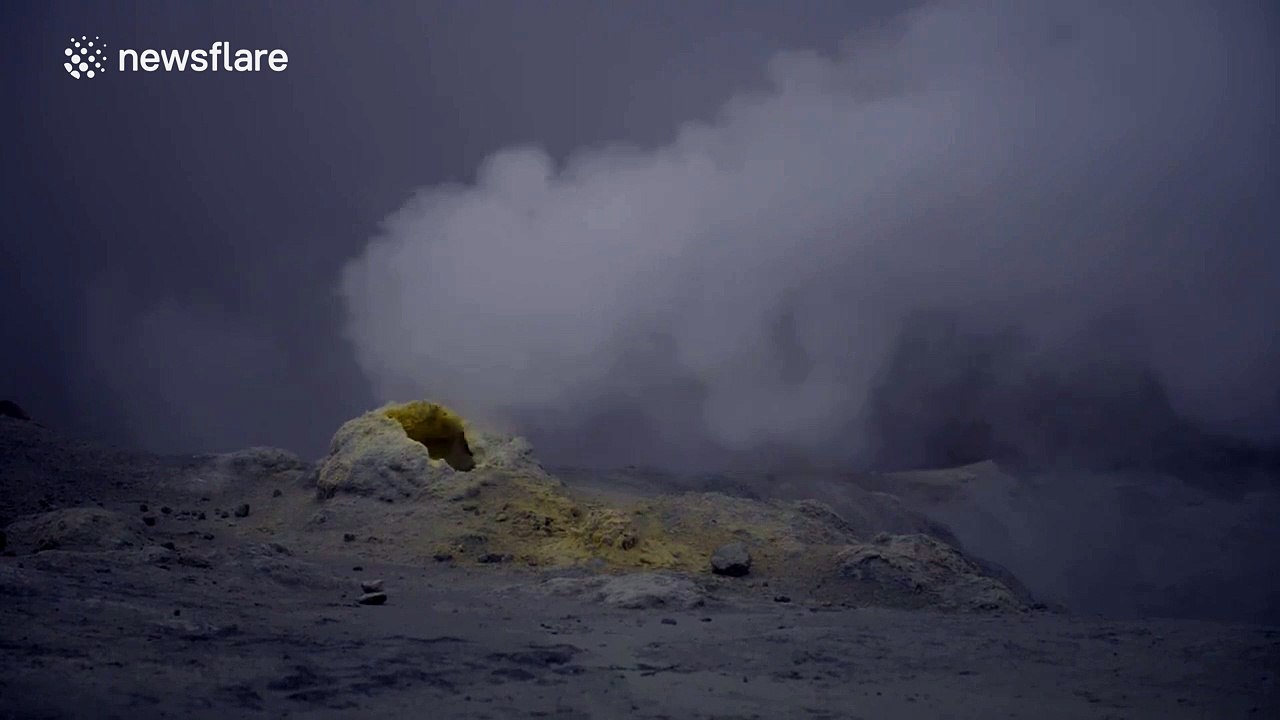 This volcanic vent looks alien