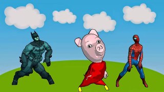 Peppa Pig Spiderman Batman Dance Party (English Episode)