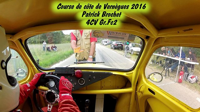 Course de côte de Vernègues 2016 Patrick Brochet 4CV Gr.Fc/2 2ème essai