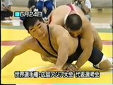 A Japanese wrestling player of Olympic Games, Yasutoshi Moriyama / 1994 ニュースの森 レスリング森山泰年さん