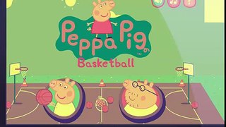 peppa pig and friends playing basketball