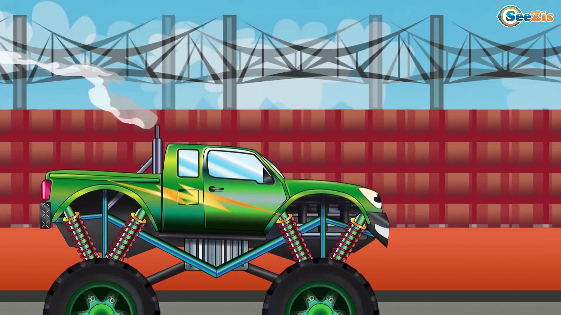 ✓ Un Camión Monstruo, Coche de carreras. Carritos Para Niños. Caricaturas  de carros Dibujos animados – Видео Dailymotion