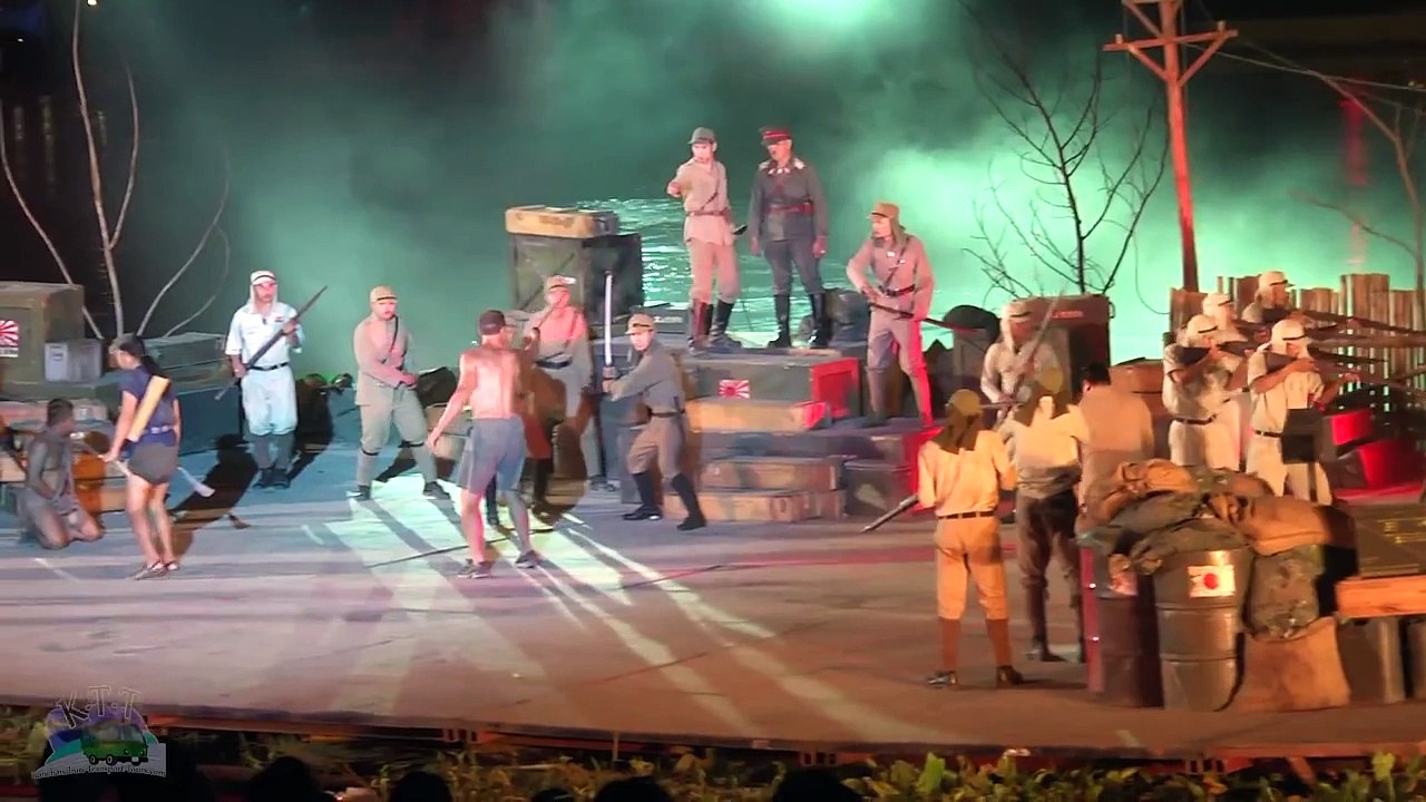 Bridge over the River Kwai, Light and Sound Festival - Kanchanaburi, Thailand