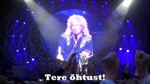 Queen Adam Lambert - European Tour 2016 Tallinn. Brian May speaking in Estonian