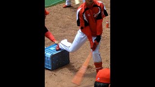 2012.05.26 迎祐一郎選手 町田コーチ考案のおもしろバッティング練習