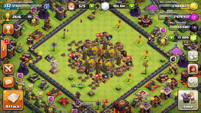 GOLD TROLL BASE! - Clash of Clans - +200 CUPS GAINED OVER NIGHT! Trolling Noobs!