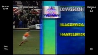 1993 - 1994 Hartlepool FC 19 L Blackpool - og